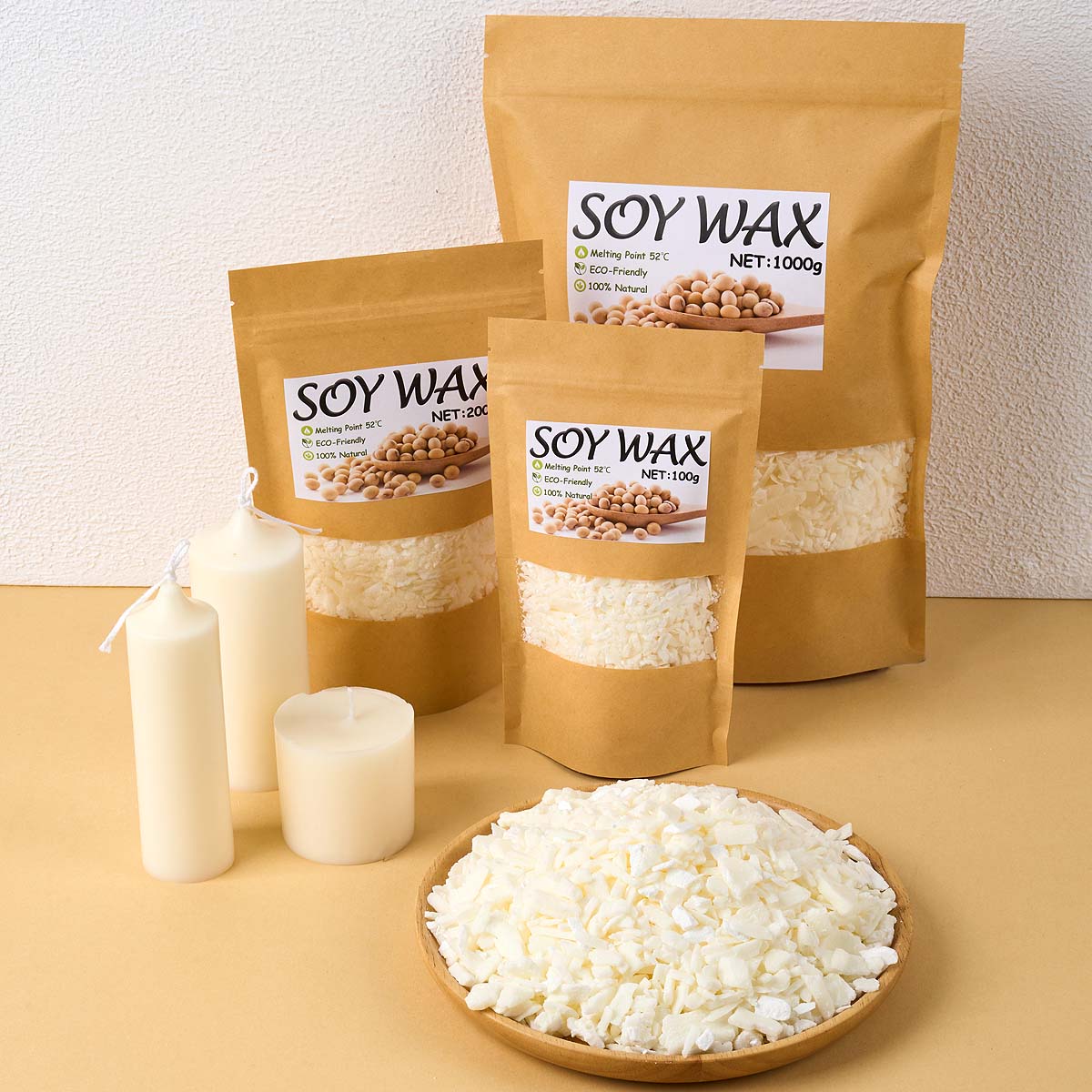 Candle Making Supplies Usa - 1 جنيه شمع الصويا الأبيض النقي