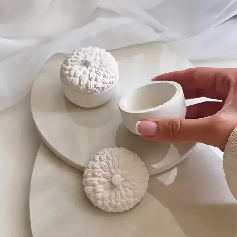 Candle Supplies Jars - قالب سيليكون على شكل مخروط الصنوبر