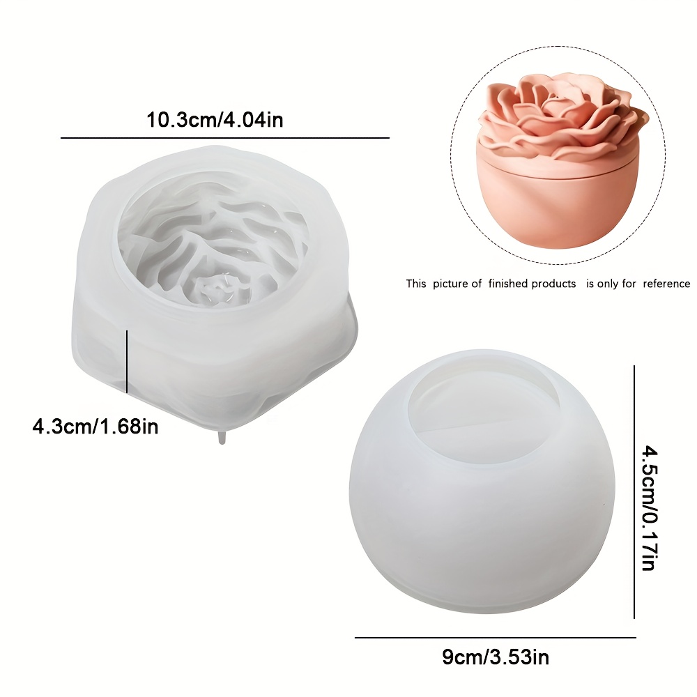 قوالب سيليكون للراتنج الزهري،  - مراجعة Candle Supplies Jars وسعره