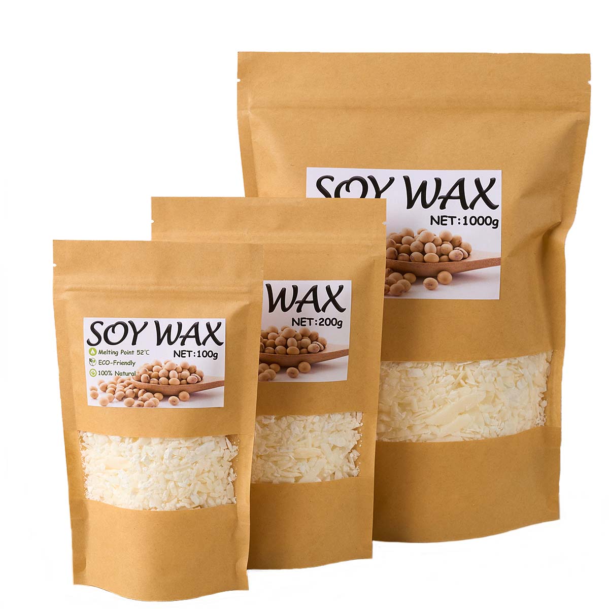 1 جنيه شمع الصويا الأبيض النقي - مراجعة Candle Making Supplies Usa وسعره