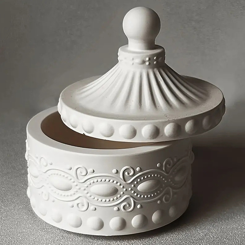 قالب سيليكون لصنع وعاء شمع مخط - مراجعة Candle Supplies Jars وسعره
