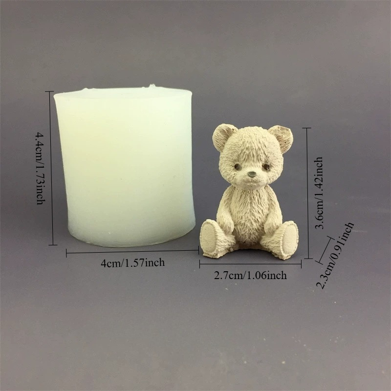 قالب سيليكون على شكل دب لطيف ل - مراجعة Candle Supplies Jars وسعره